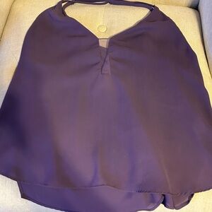 Windsor Deep Purple V-Neck Double-Layer Cami